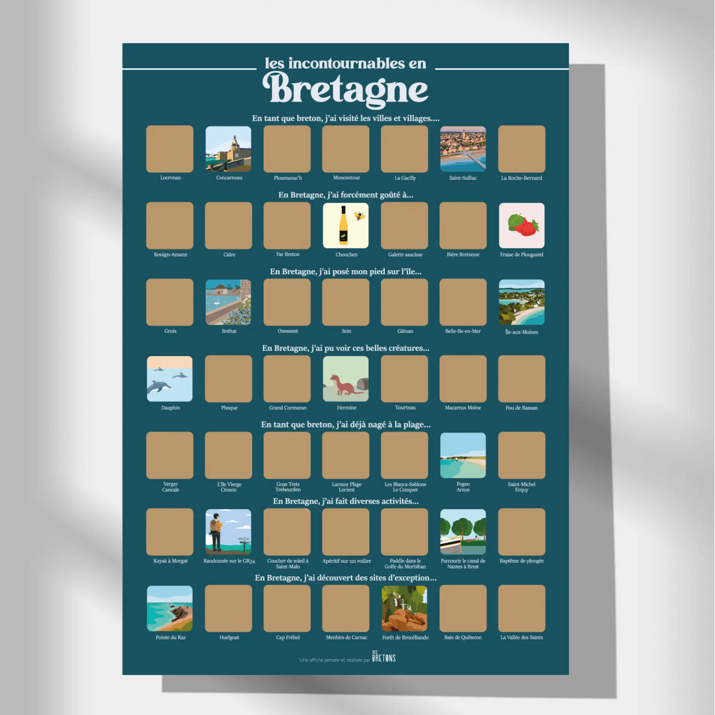 affiches cases à gratter bretagne