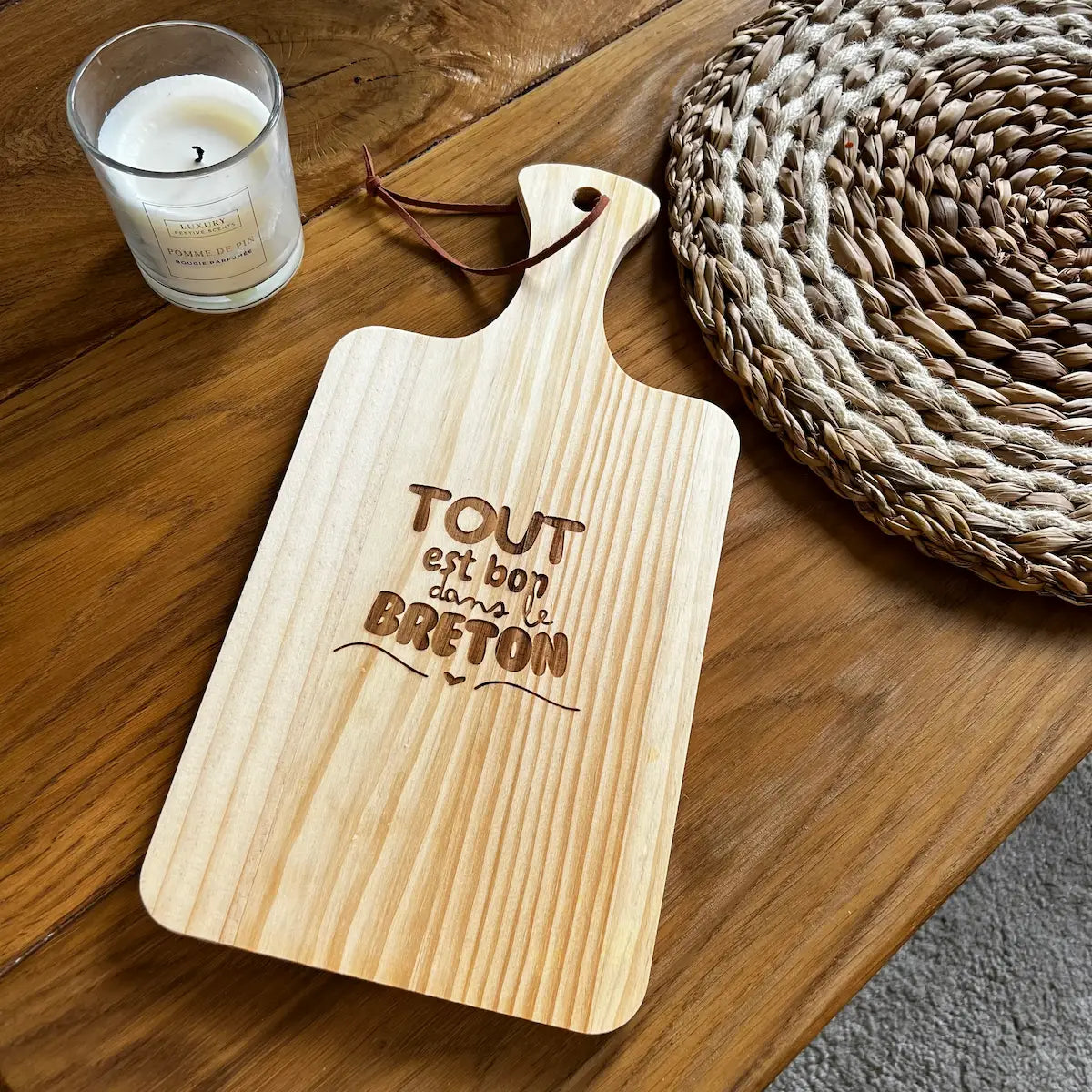 Planche à découper "tout est bon dans le breton"